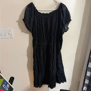 Amazon size 2x Peasant Style Black Dress